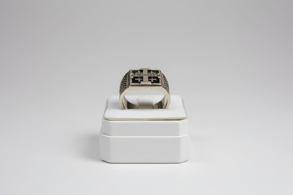 Jerusalem Cross Ring for Men
