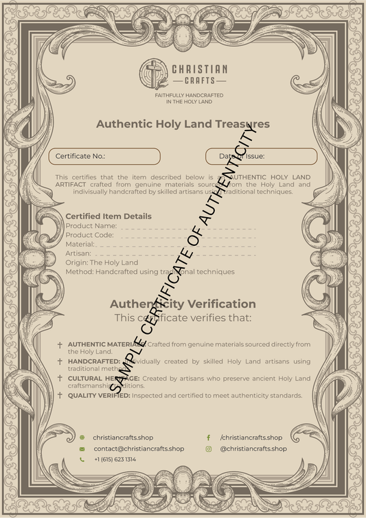 Tarjeta de regalo digital - Regalos religiosos y tesoros sagrados de Tierra Santa (descuento)