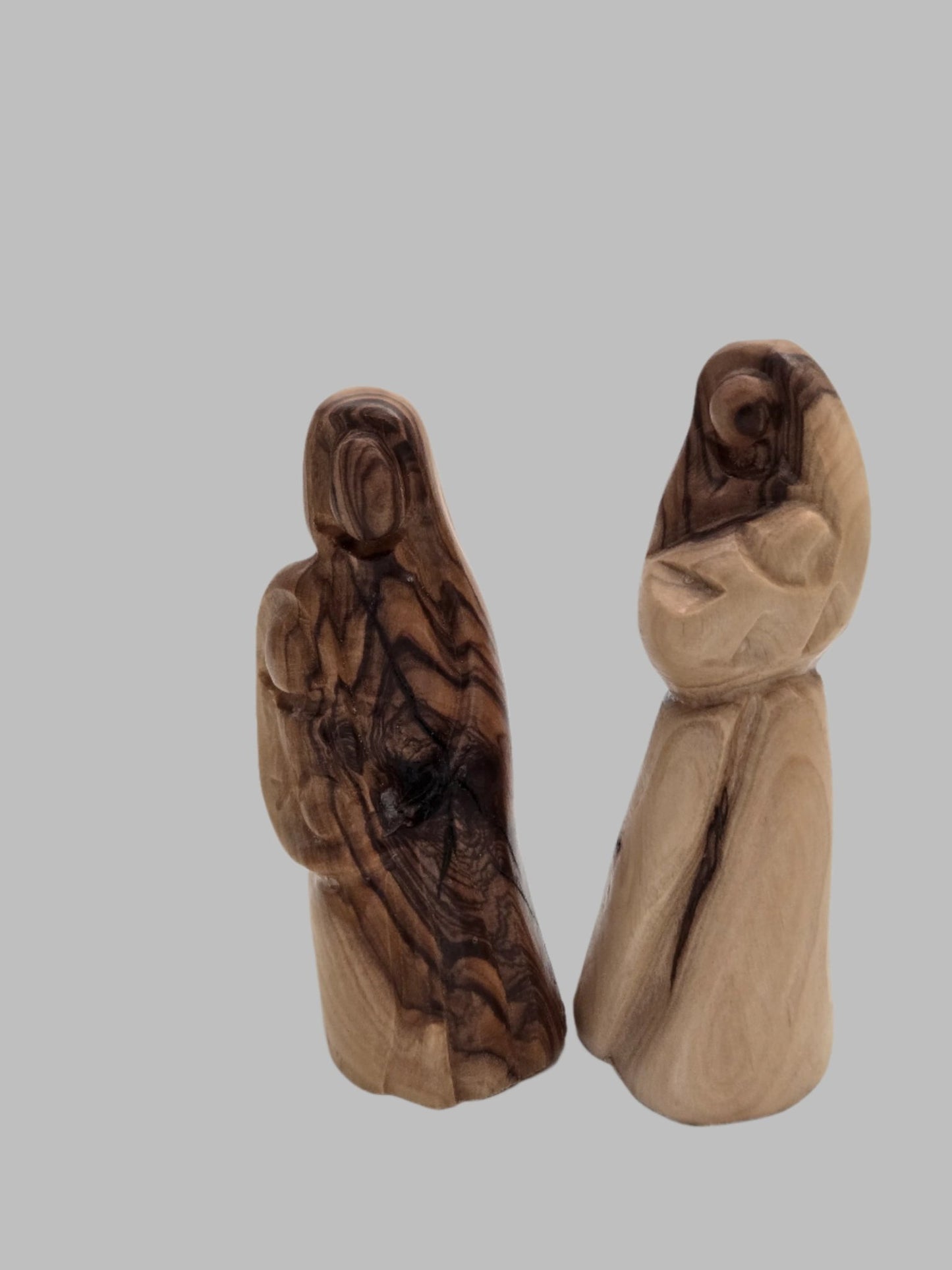 Hand - Carved Olive Wood Figurines (2PCS) - Faceless Collection - Christian Crafts