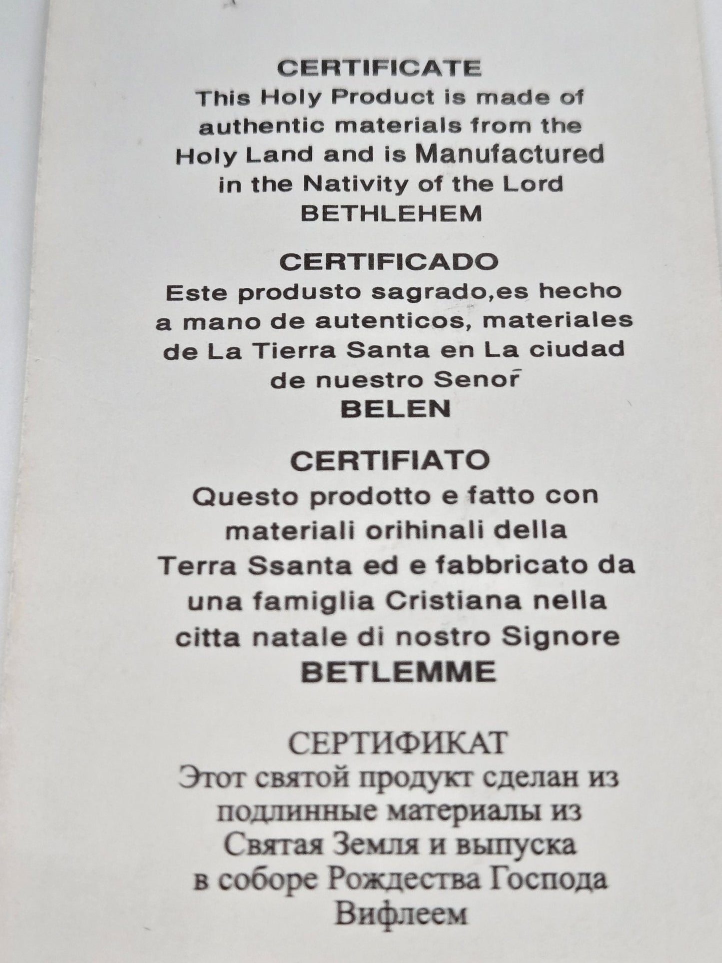 Jerusalem Olive Wood Cross Pendant - Simple and beautiful - Christian Crafts