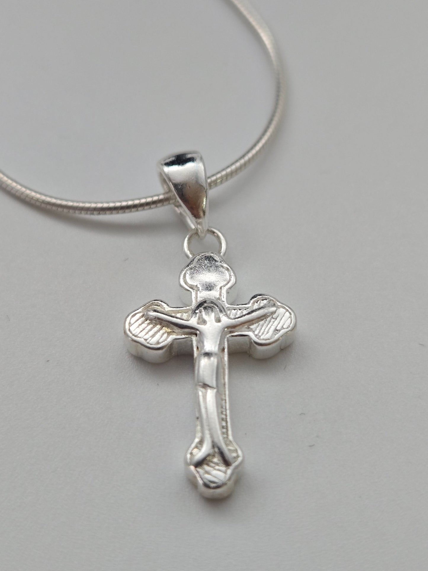 JRL30 - silver byzantine style cross - Christian Crafts