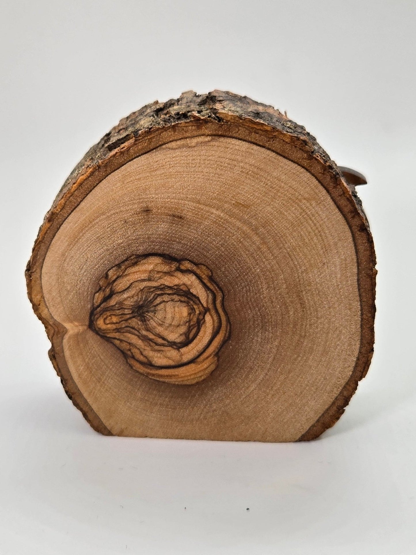 Olive Wood Log Nativity Cave – Holy Family from Bethlehem - Christian Crafts