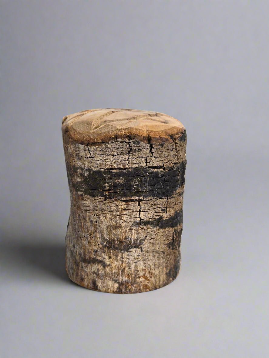 Olive Wood Nativity Cave Sculpture — Rustic Bark Crèche - Christian Crafts