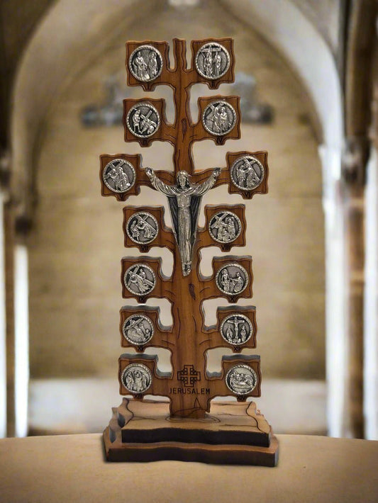 Via Dolorosa: Handcrafted Olive Wood & Pewter Religious Art from the Holy Land - Christian Crafts