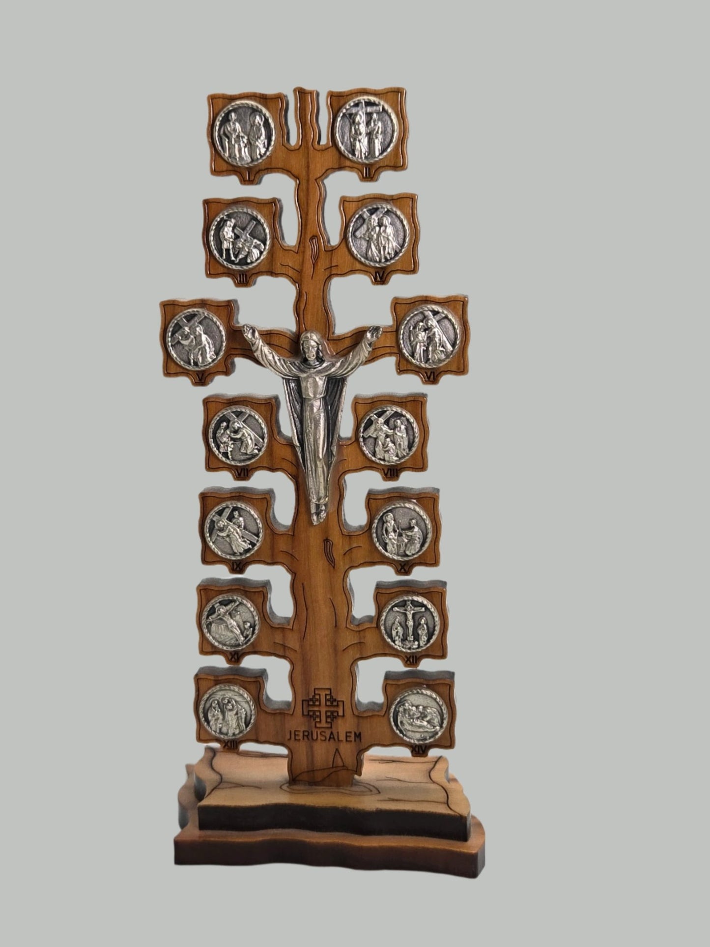 Via Dolorosa: Handcrafted Olive Wood & Pewter Religious Art from the Holy Land - Christian Crafts