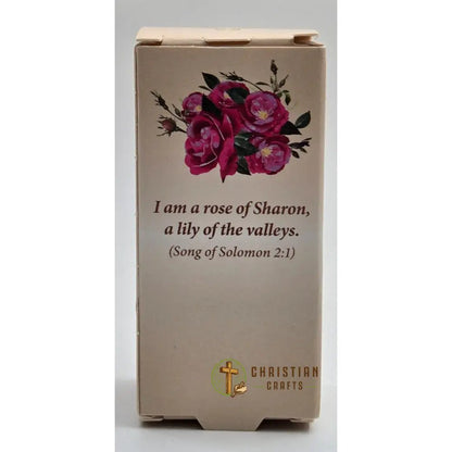 100% natural Rose of Sharon Jerusalem Anointing Oil from Holy Land - Christian Crafts
