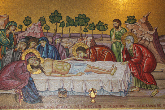 Stone of Anointing Mosaic in Jerusalem - ChristianCrafts.shop