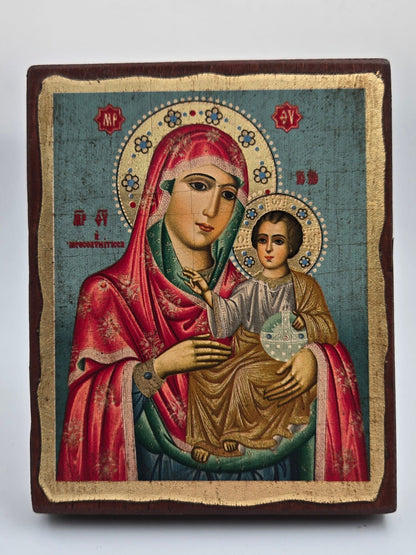 Beautiful Blessed Virgin Mary Icon - Christian Crafts
