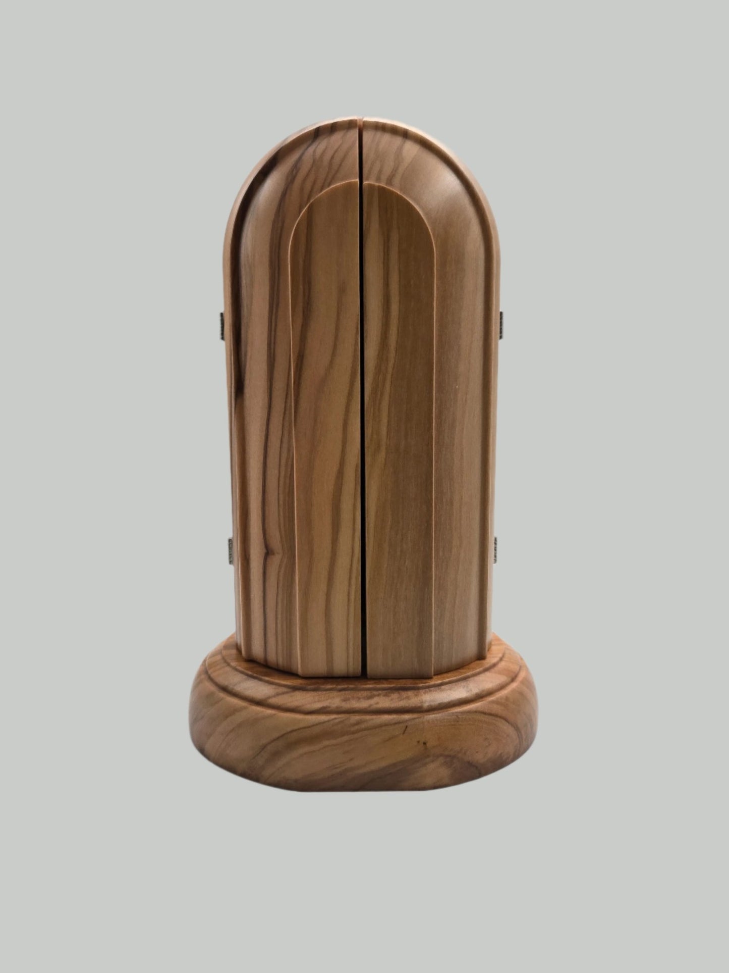 Hand - Carved Olive Wood Miraculous Merry Statue from the Holy Land - Christian Crafts