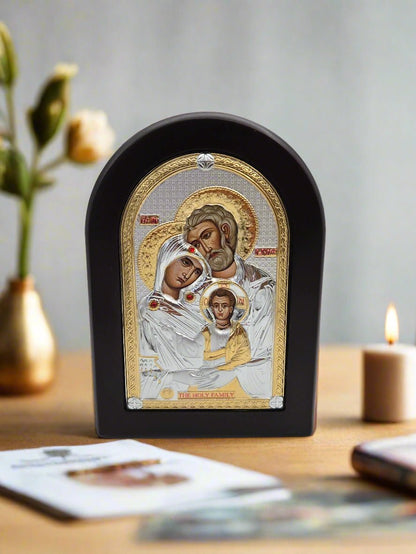 Holy Family Icon - Elegant and centerpiece - Christian Crafts