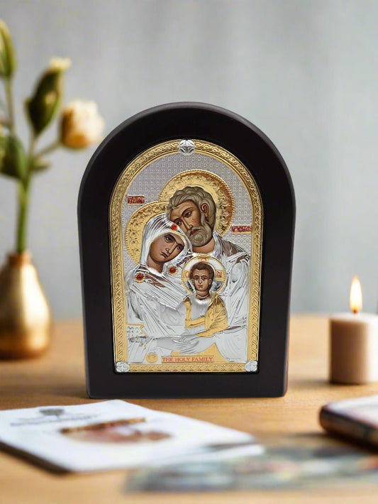 Holy Family Icon - Elegant and centerpiece - Christian Crafts
