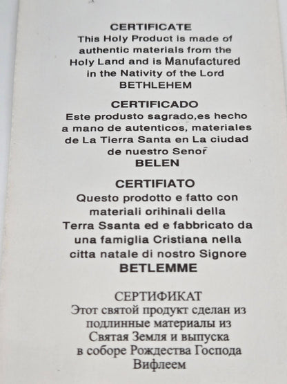 Jerusalem Olive Wood Cross Pendant - Simple and beautiful - Christian Crafts