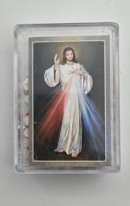 Jerusalem Stone & Silver - Plated Rosary — Hand - Cut Beads with Italian Crucifix - Christian Crafts