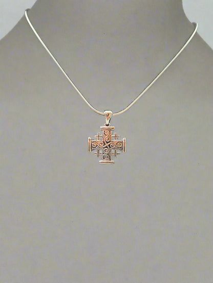 JRL14 - filigree design Jerusalem cros - Christian Crafts