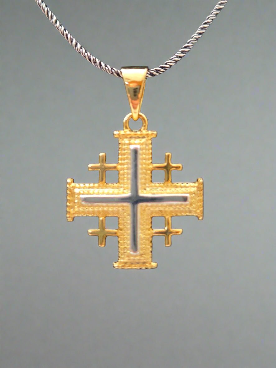 JRL26 - gold plated Jerusalem cross - Christian Crafts
