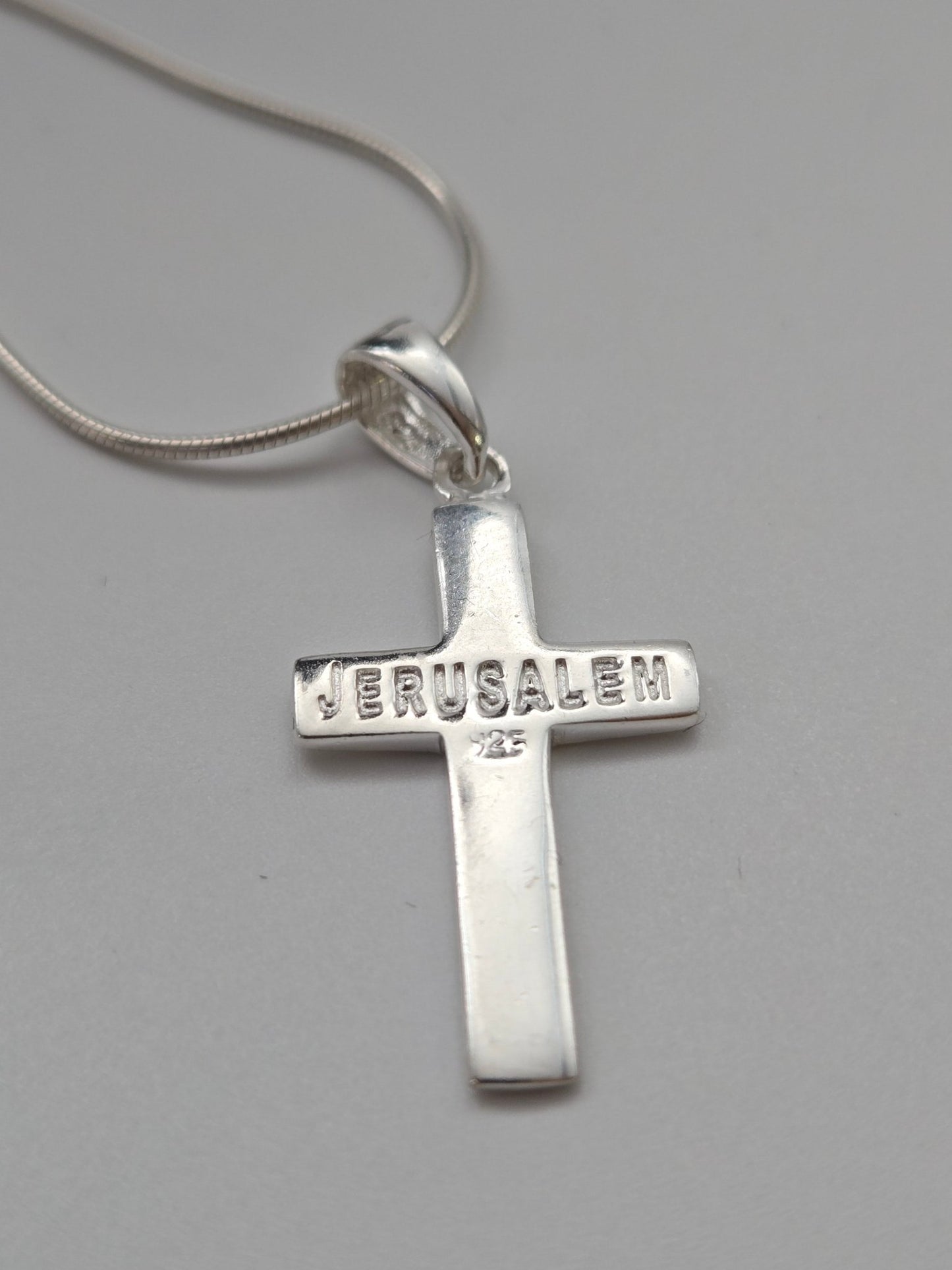 JRL28 - simpel 925 cross - Christian Crafts