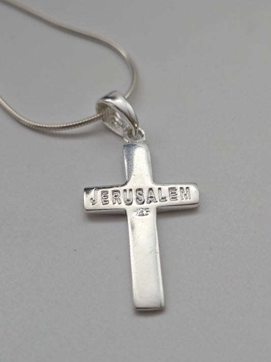 JRL28 - simpel 925 cross - Christian Crafts