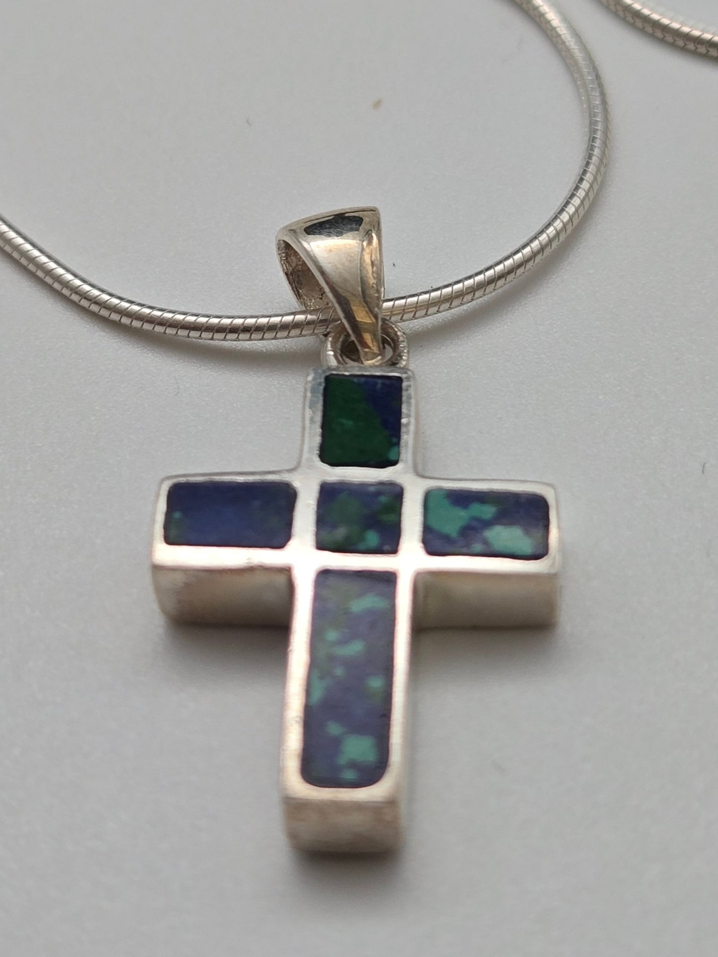 JRL5 - malachite stone cross - Christian Crafts