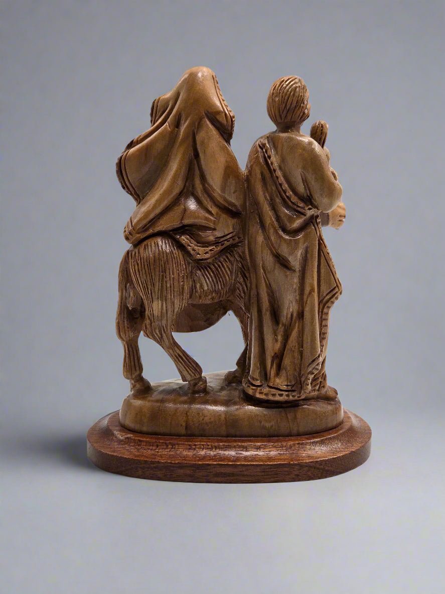 Olive Wood Hand - Carved 'Entering Jerusalem' Figurine(The Jerusalem) - Christian Crafts