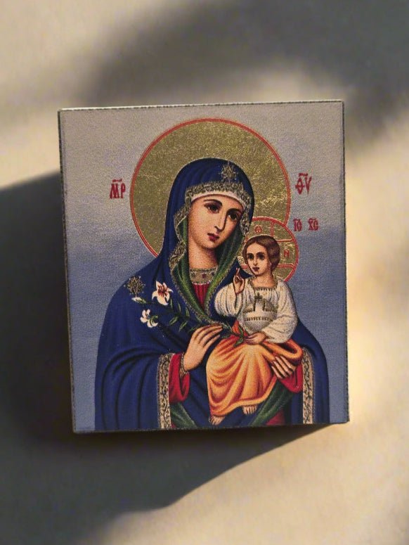 Our Lady of Perpetual Help Icon - Handcrafted in the Holy Land - Christian Crafts