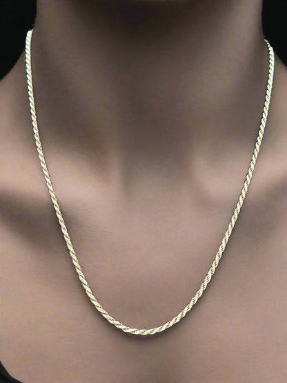 Oxidized Silver Rope Chain - Enduring Unisex Adornment - Christian Crafts