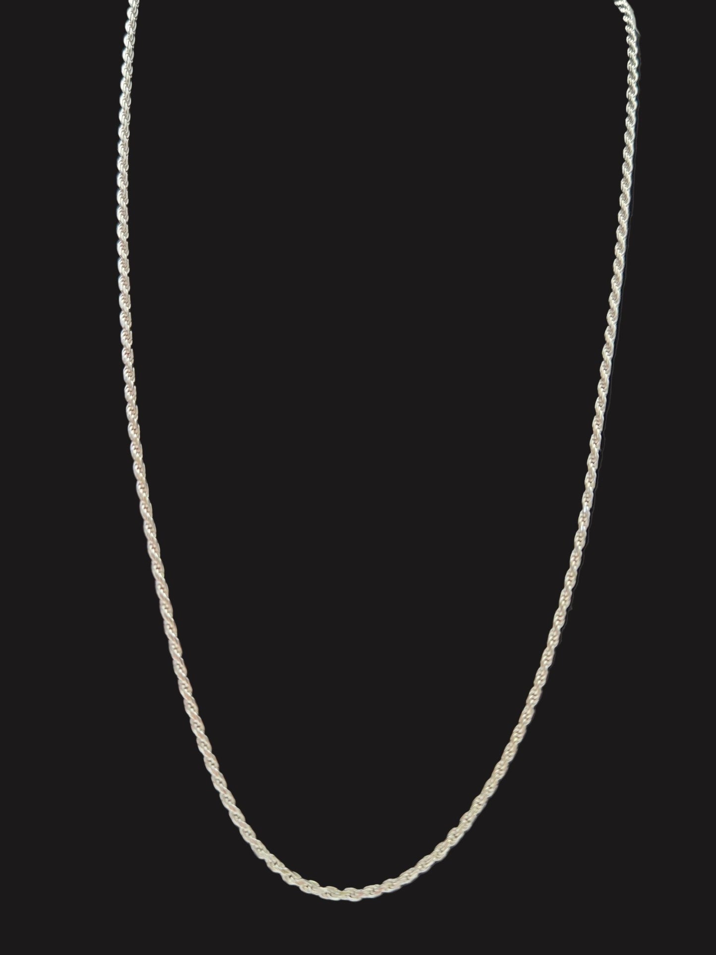 Sterling Rope Chain - 925 Silver Necklace - Christian Crafts