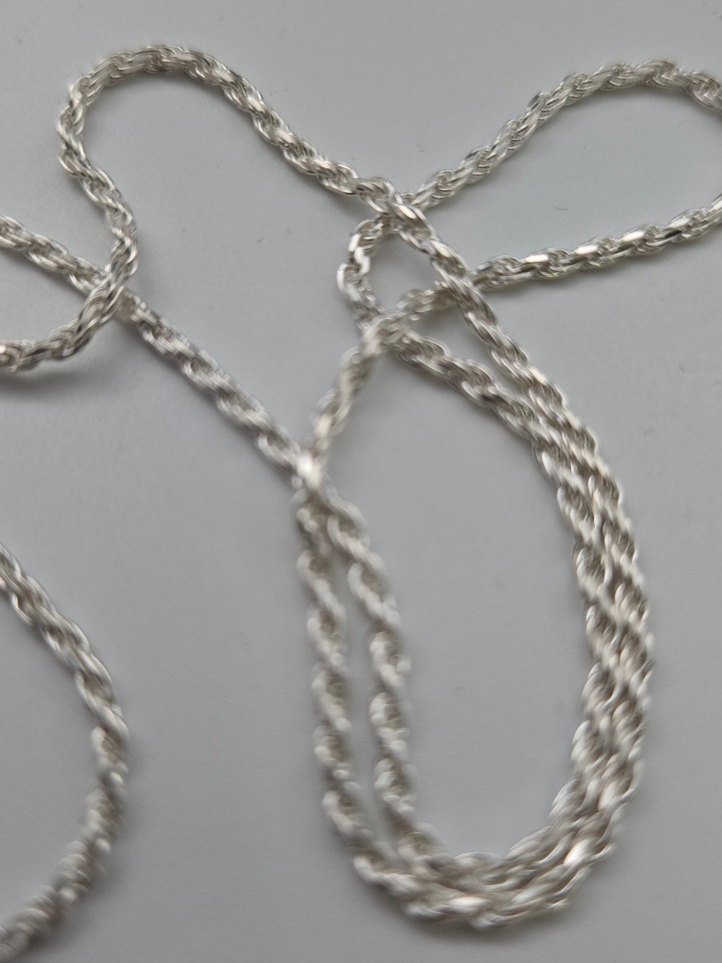 Sterling Rope Chain - 925 Silver Necklace - Christian Crafts