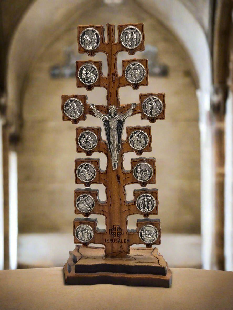 Via Dolorosa: Handcrafted Olive Wood & Pewter Religious Art from the Holy Land - Christian Crafts