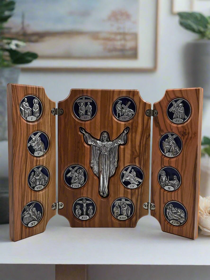 Via Dolorosa Stations of the Cross (3 connected - Frames) - Christian Crafts