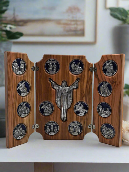 Via Dolorosa Stations of the Cross (3 connected - Frames) - Christian Crafts