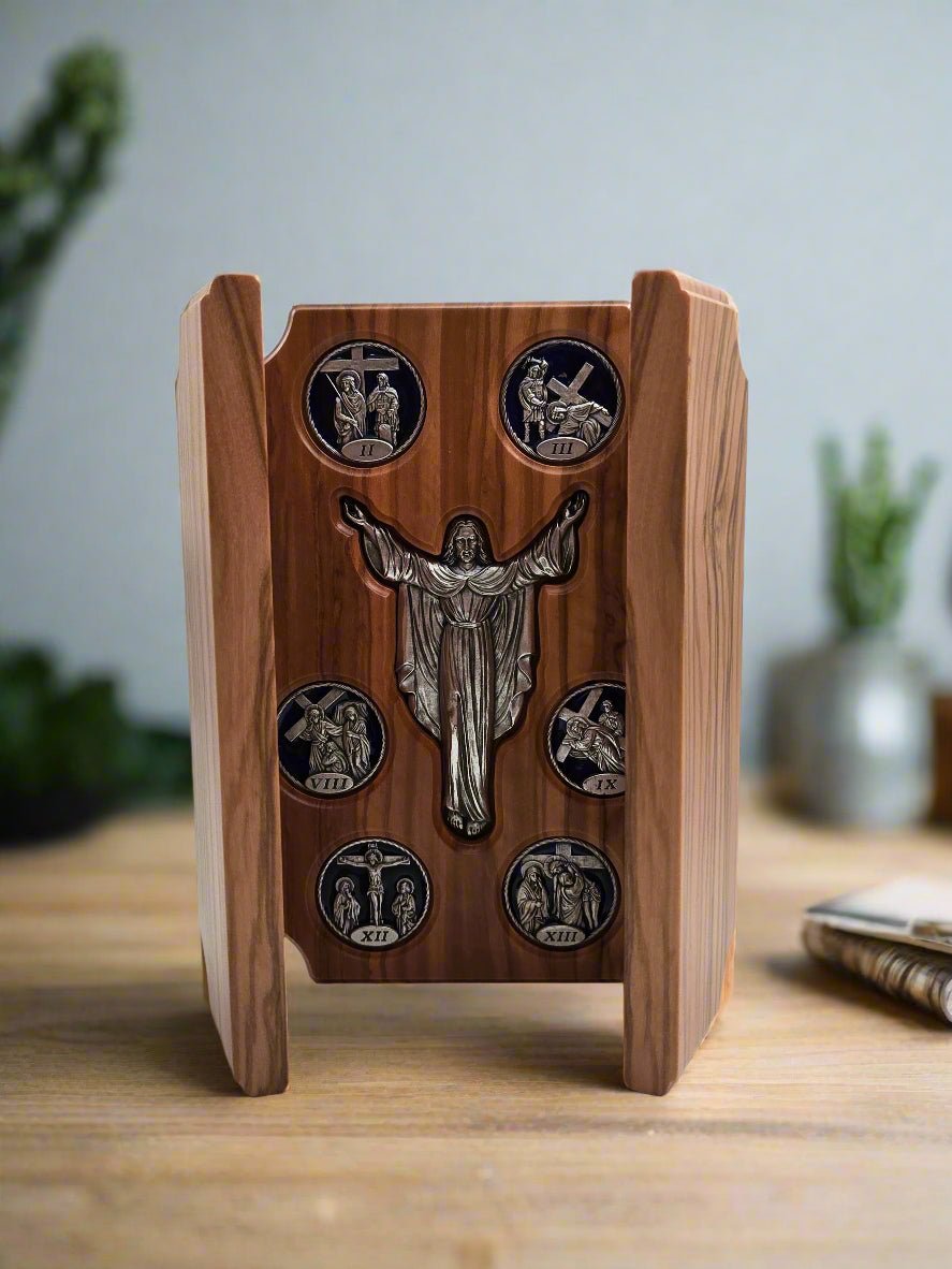 Via Dolorosa Stations of the Cross (3 connected - Frames) - Christian Crafts