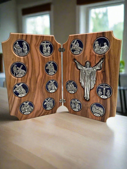 Via Dolorosa Stations of the Cross (Folding Frame) - Christian Crafts