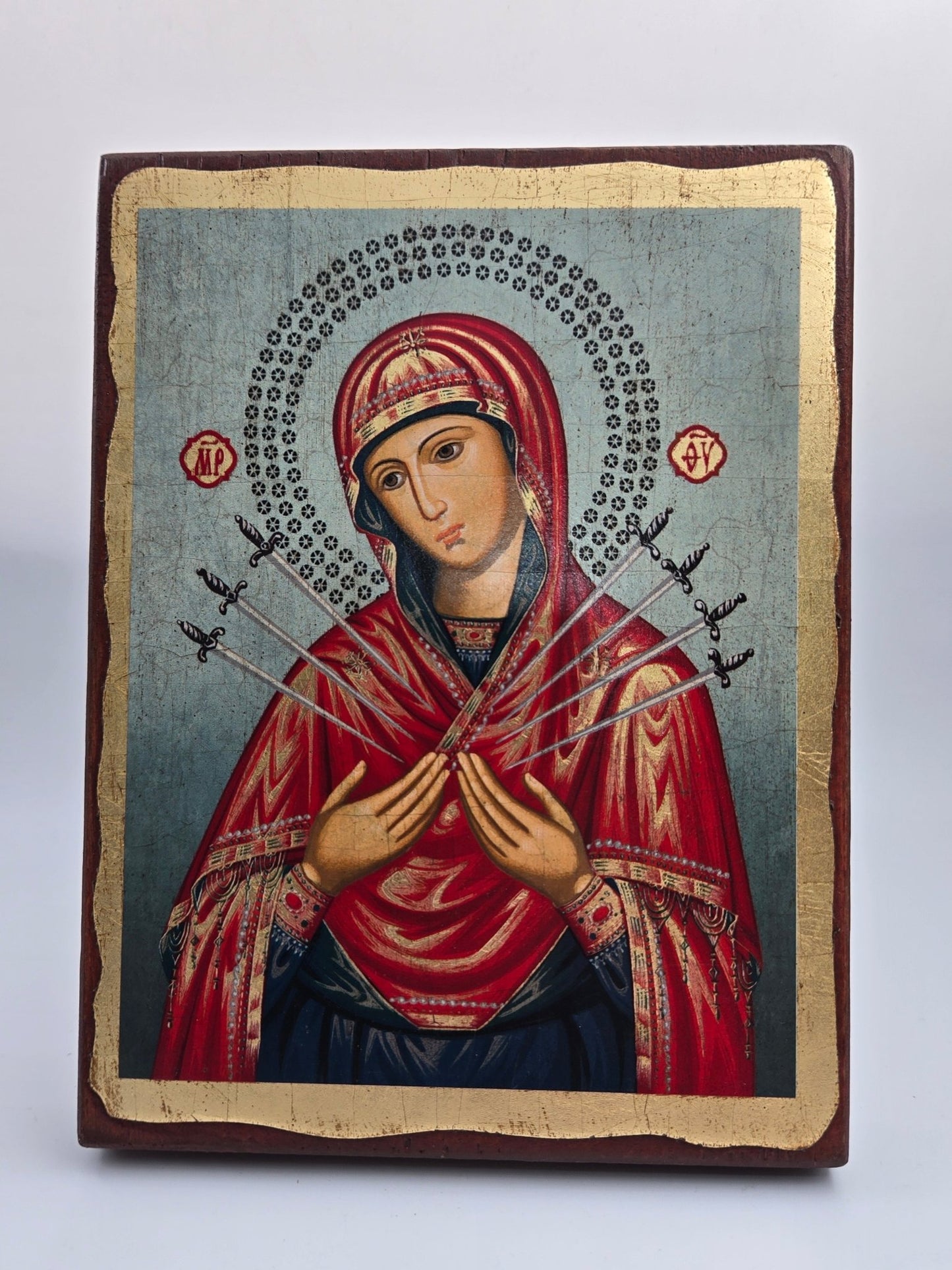 Virgin Mary Seven Sorrows Icon - Christian Crafts